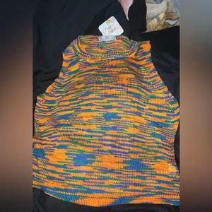 Cropped sleeveless sweater brand new medium